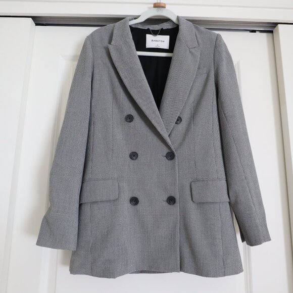 Babaton - Double Breasted Check Blazer - Picture 2 of 5
